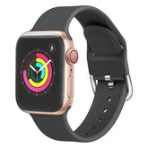 Cinturini per orologio in silicone a fibbia singola colore puro